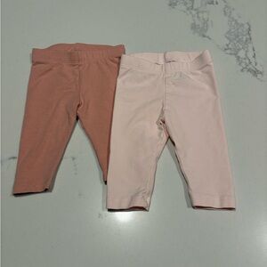 H&M Kids' Peach and Light Pink Leggings